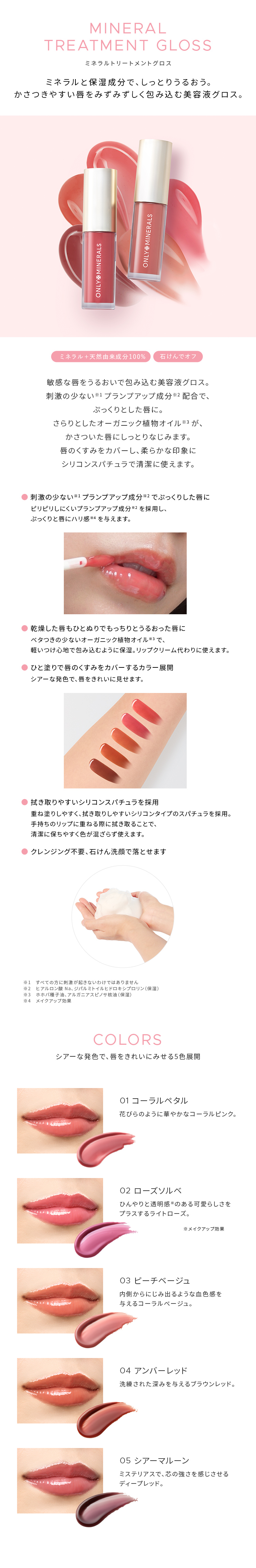 ONLY MINERALS（オンリーミネラル） ヤーマン リップグロス ミネラル