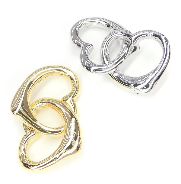 Ring Parts ダブルデザインリング★K16GPと本ロジウムカラー