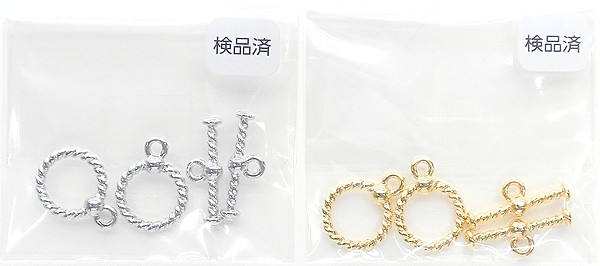 マンテル金具 2セット ツイストマンテルセット クラスプ金具 エンド