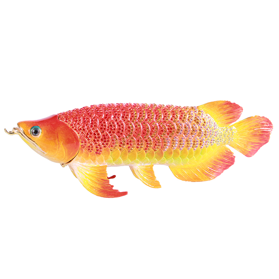 【正規品】 アロワナ 紅龍 Lサイズ アジアアロワナ 熱帯魚 小物入れ