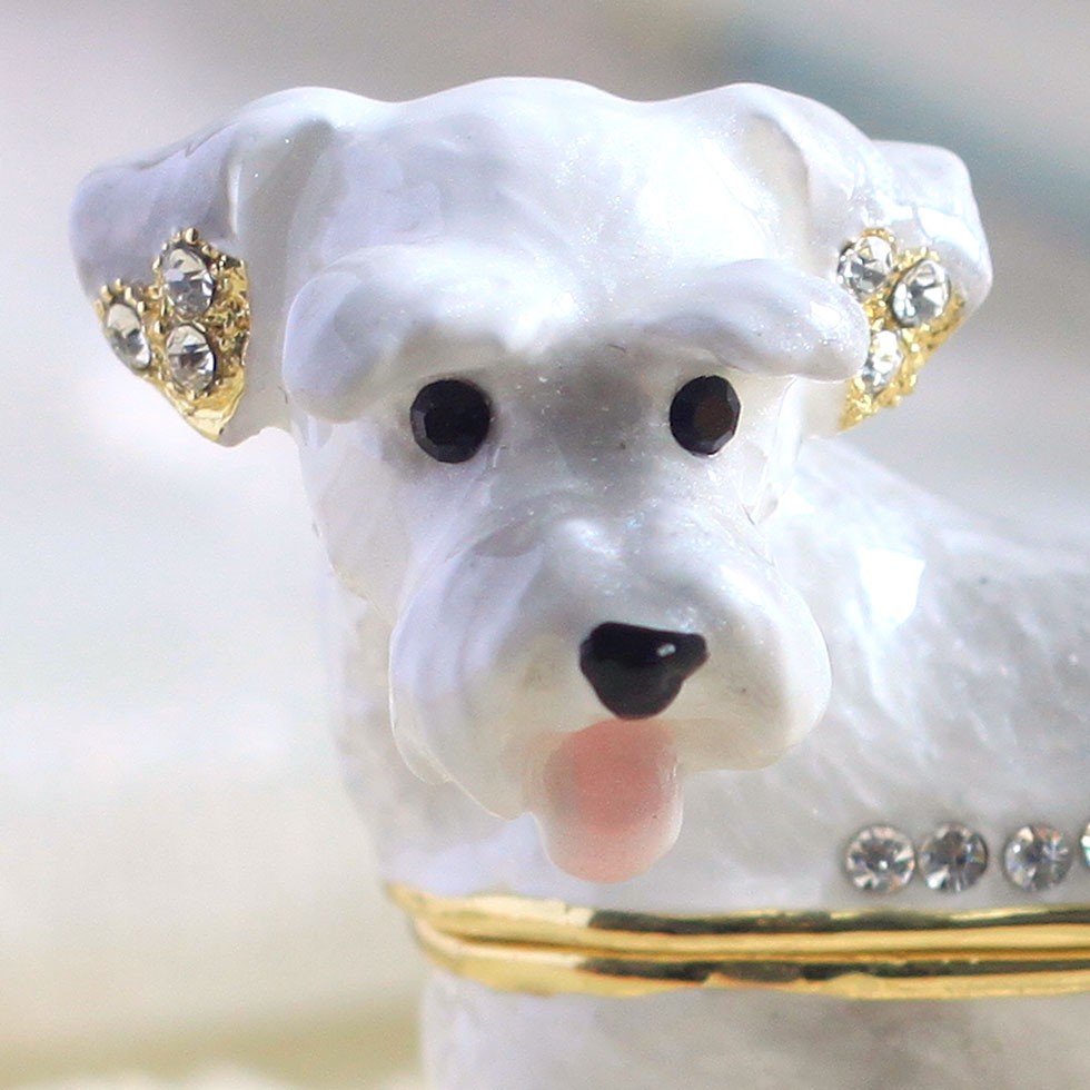 シルバーチャーム　犬(シュナウザー) 仔犬モチーフ ペンダント ミニチュアシュナウザー – 買えるLEON