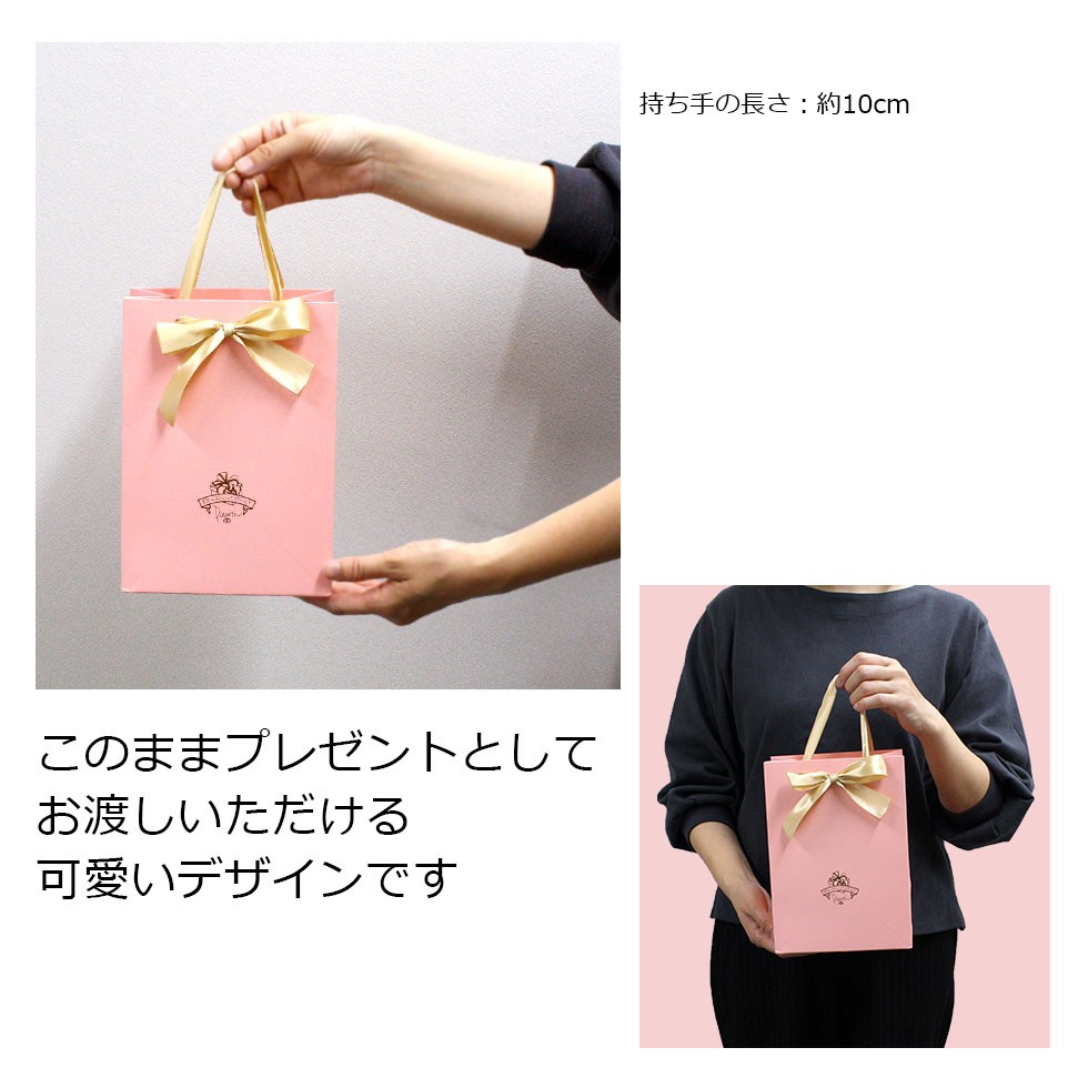 ギフトバッグ Sサイズ縦型 ピンク（ジュエリーボックス約1〜2個用
