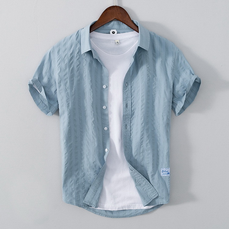 Supreme 半袖シャツ 青と白のストライプ SUPREME (シュプリーム) 25SS Stripe S/S Pajama Shirt