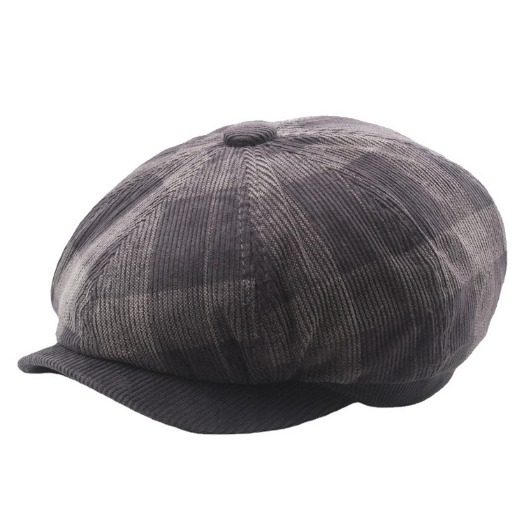 コーデュロイキャスケット メンズ レディース 帽子 ニュースボーイ