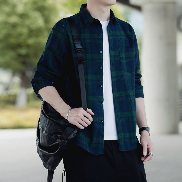 シャツ チェック柄 ネルシャツ トップス 長袖 カジュアルシャツ 30代