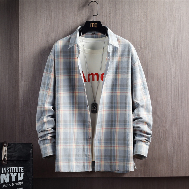 シャツ チェックシャツ メンズ レディース ネルシャツ トップス 長袖 カジュアルシャツ 秋服 秋物 父の日 |  | 03