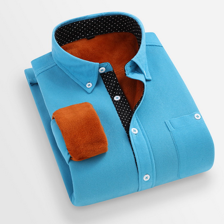 コーデュロイシャツ メンズ 裏起毛 裏ボア ボタンダウンシャツ カジュアルシャツ トップス 長袖 シャツ 暖かい 防寒 秋冬 |  | 04