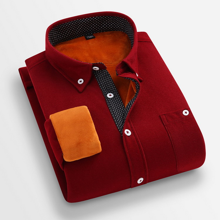 コーデュロイシャツ メンズ 裏起毛 裏ボア ボタンダウンシャツ カジュアルシャツ トップス 長袖 シャツ 暖かい 防寒 秋冬 |  | 07