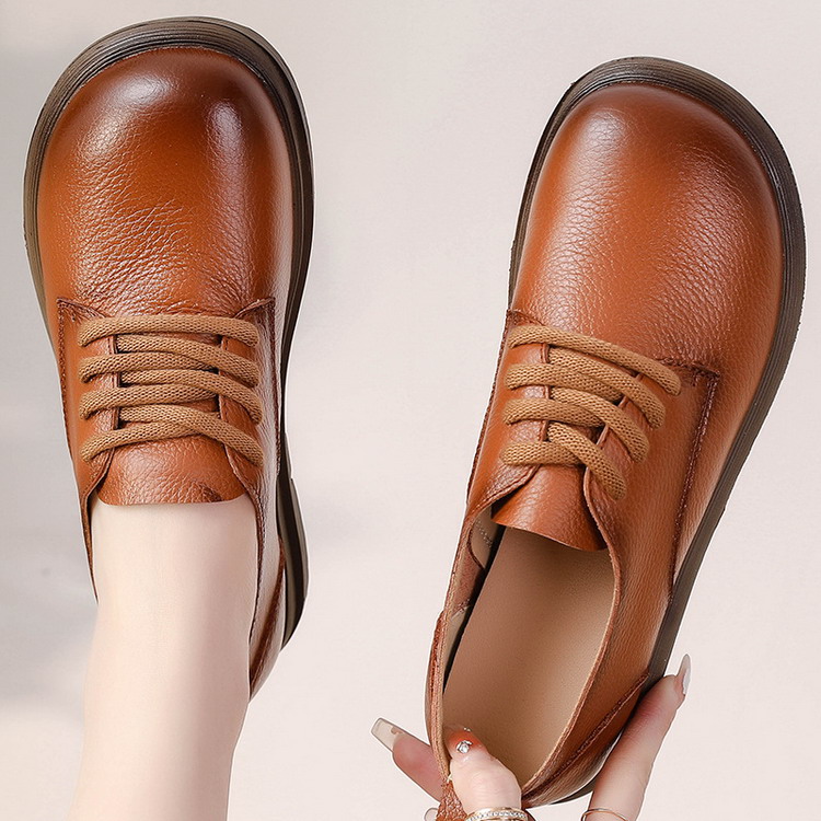 フラットシューズ レディース 牛革 本革 革靴 ぺたんこ コンフォート