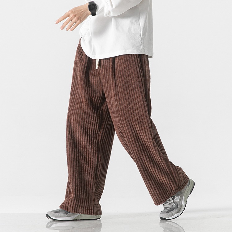 ワイドパンツ メンズ コーデュロイ 春服 春物 ロングパンツ