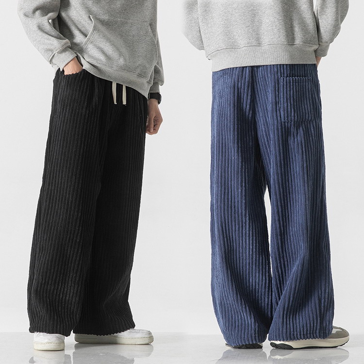 ワイドパンツ メンズ コーデュロイ 春服 春物 ロングパンツ