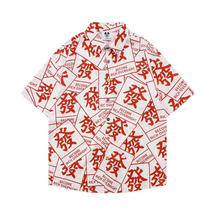 カジュアルシャツ メンズ 面白い シャツ 発 総柄シャツ アロハシャツ