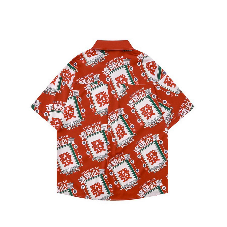 カジュアルシャツ メンズ 面白い シャツ 発 総柄シャツ アロハシャツ
