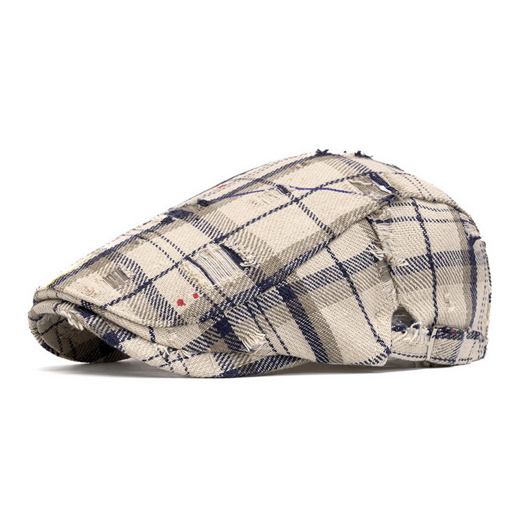 帽子 メンズ ハンチング/キャスケット帽 カジュアル チェック柄 カスケット ニュースボーイキャップ 春夏秋 |  | 04