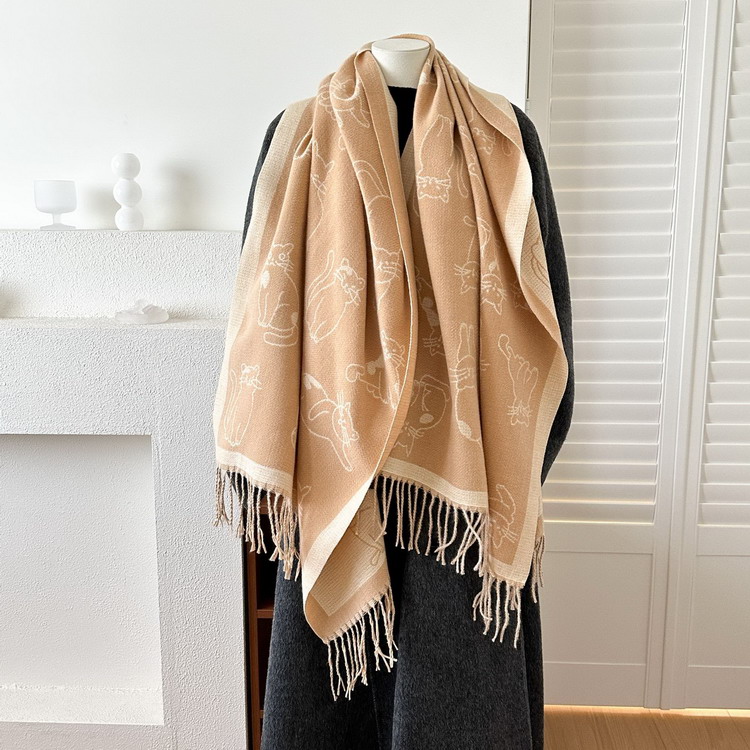 ストール 秋冬 あたたか マフラー 柔らかい リバーシブル ひざ掛け