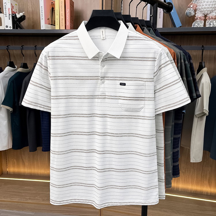 ポロシャツ ボーダー 半袖ポロシャツ トップス polo 40代 50代 60代