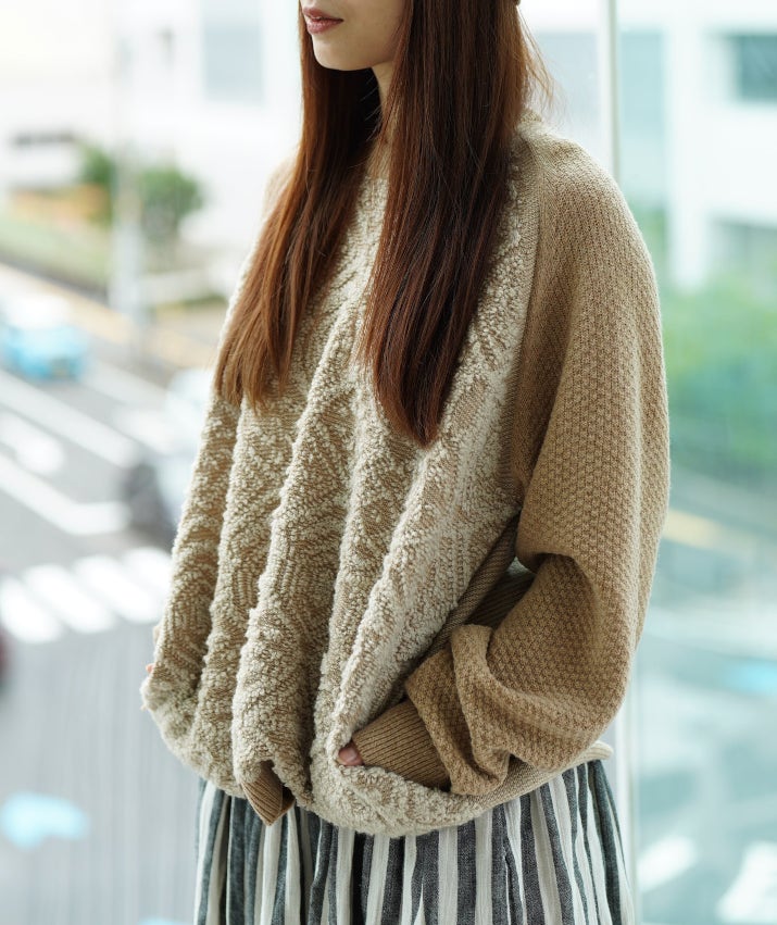売れ筋商品|||toiro オリエンタル・プルオーバー A/W 秋冬 日本製 S M L ユニセックス メンズ レディース ニット セーター ウール ゆったり ギフト プレゼント 五泉ニット toiro オリエンタル・プルオーバー A/W 秋冬 日本製 S M L ユニ