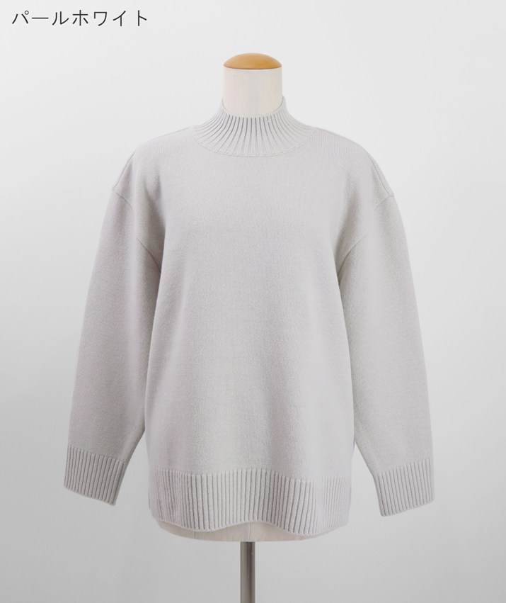 nacnarumade ニット ハイネック セーター ウール 100% 秋冬 冬 秋 日本