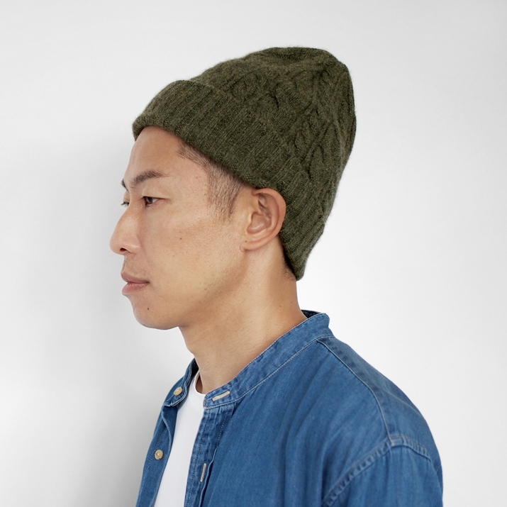 PRODIGAL カシミヤ 100％ 太 ケーブル編み ニットキャップ メンズ レディース 日本製 キャップ ケーブル柄 ニット帽 帽子 秋 冬 ワッチキャップ プロディガル | PRODIGAL | 04