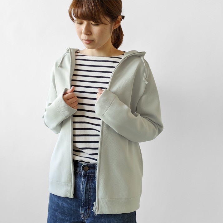 PRODIGAL はっ水 ニットパーカー M L 日本製 レディース メンズ 春 