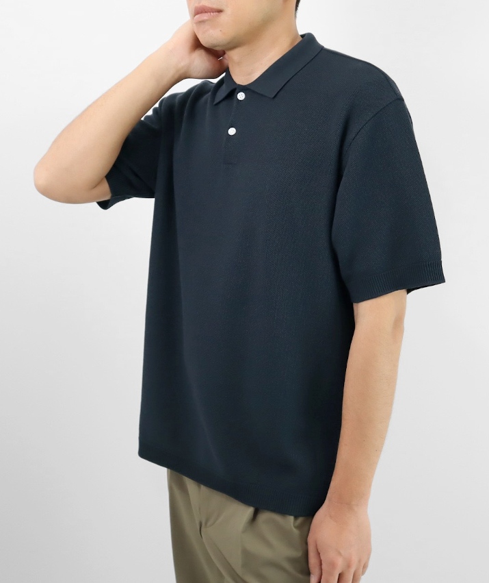 熱販売 ニット メンズ PRODIGAL ポロシャツ 半袖 トップス L M 日本製 メンズウェア
