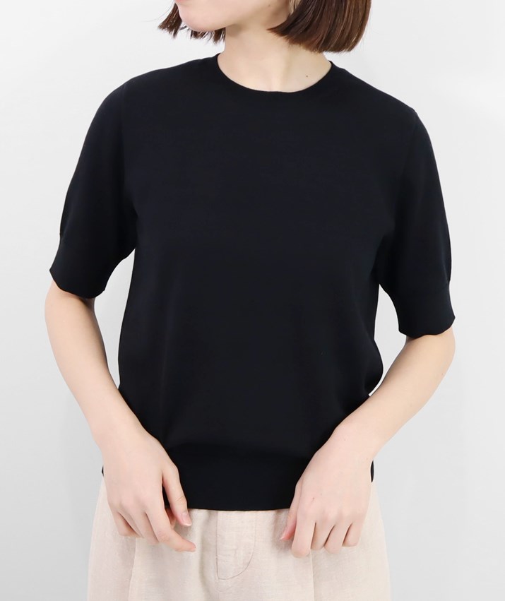 PRODIGAL シルクコットン Tシャツ 日本製 M L レディース 半袖 ニット サマーニット トップス 春 夏 クルーネック 無地 シンプル 薄手 五泉ニット プロディガル PRODIGAL シルクコットン Tシャツ 日本製 M L レディース 半袖
