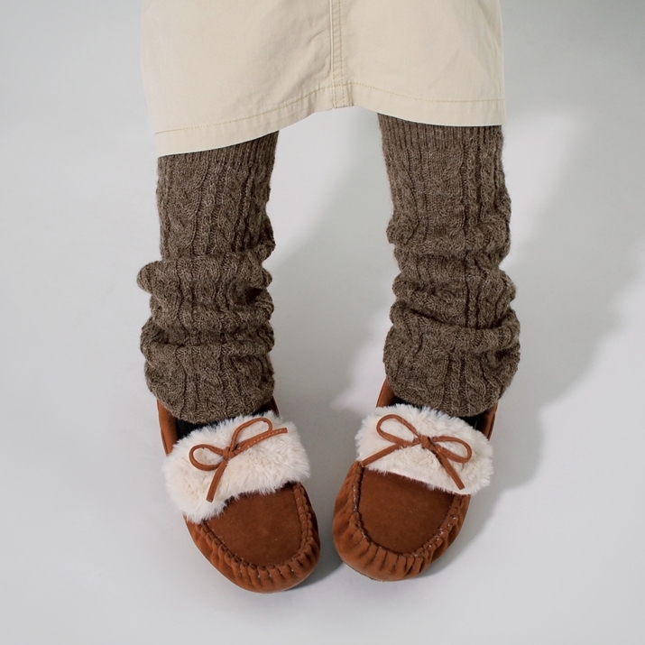 PRODIGAL（プロディガル） アルパカ ケーブル編み レッグウォーマー