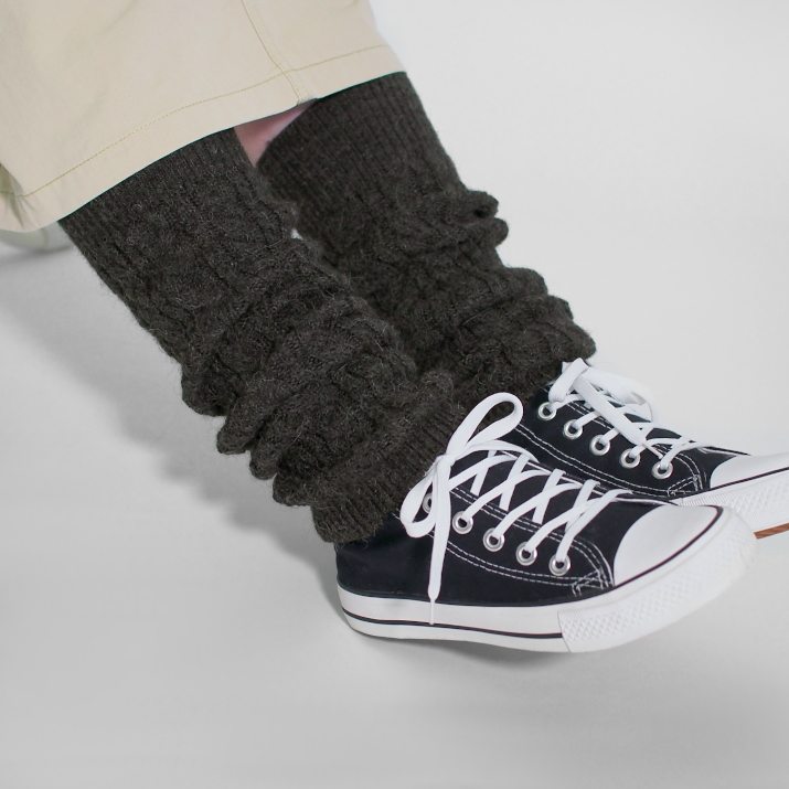 PRODIGAL（プロディガル） アルパカ ケーブル編み レッグウォーマー