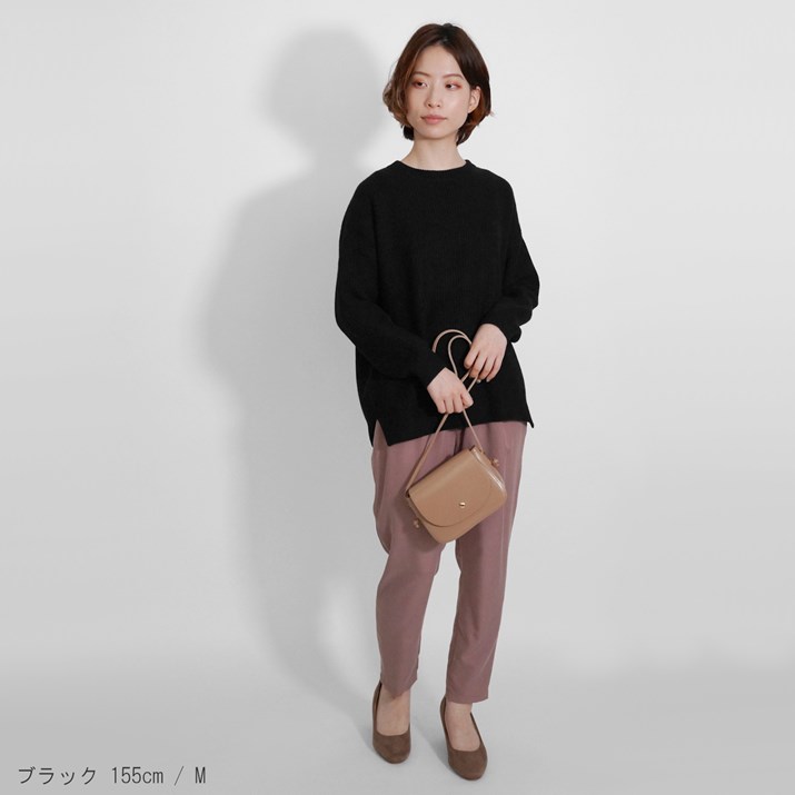 PRODIGAL カシミヤ 100％ 畦編み クルーネック セーター 日本製 M L ニット レディース 厚手 畦編みニット カシミア ゆったり 長袖 秋冬 冬 プロディガル PRODIGAL カシミヤ 100％ 畦編み クルーネック セーター 日本製