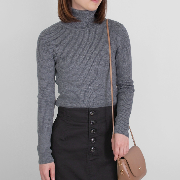 PRODIGAL（プロディガル） ウール 100％ リブタートル 長袖 レディース