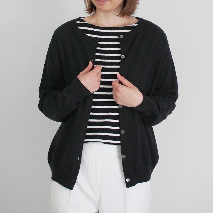 PRODIGAL（プロディガル） ウールカシミヤ 2way ラウンド カーディガン