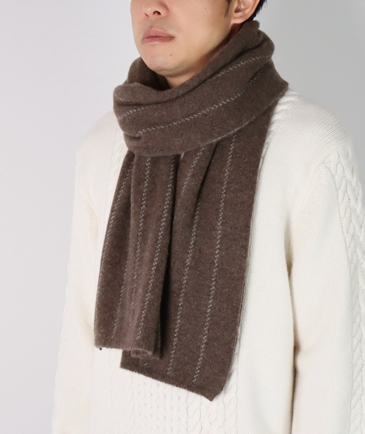 PRODIGAL（プロディガル） カシミヤ 100％ ストライプ柄 マフラー