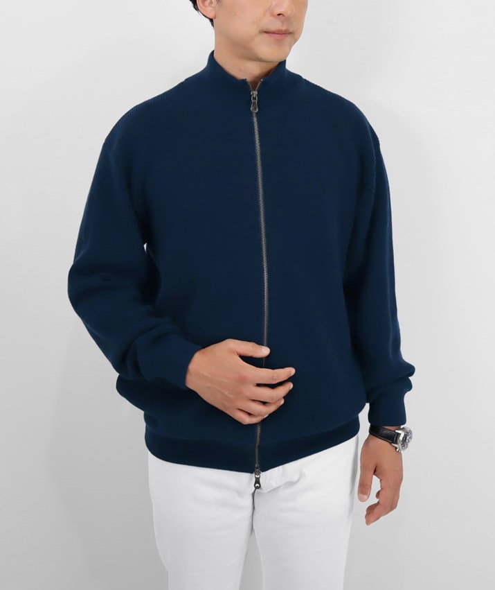 極美品 malo カシミヤ100% ドライバーズ ニット カーディガン ジップ 極美品 malo カシミヤ100% ドライバーズ ニット カーディガン ジップ