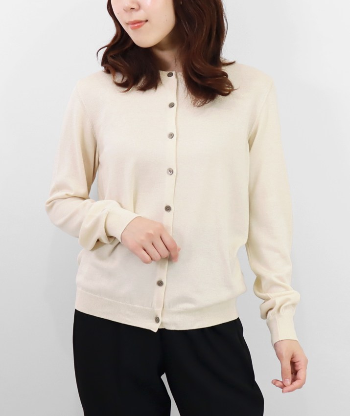 PRODIGAL（プロディガル） シルクカシミヤ クルーネック カーディガン