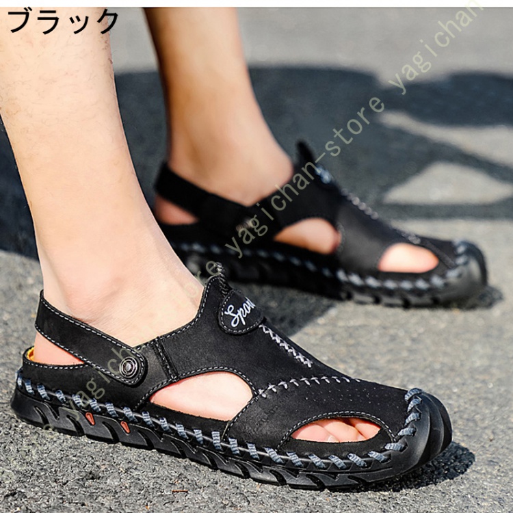 2WAY登山サンダル メンズ アウトドアサンダル つま先保護 一足両用 スポサン サマー 滑りにくい 排水加工 水陸両用 蒸れない 耐磨耗 外履き トラベル |  | 01