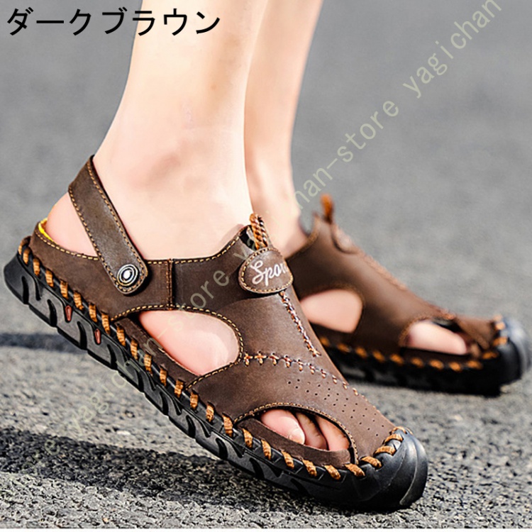 2WAY登山サンダル メンズ アウトドアサンダル つま先保護 一足両用 スポサン サマー 滑りにくい 排水加工 水陸両用 蒸れない 耐磨耗 外履き トラベル |  | 02