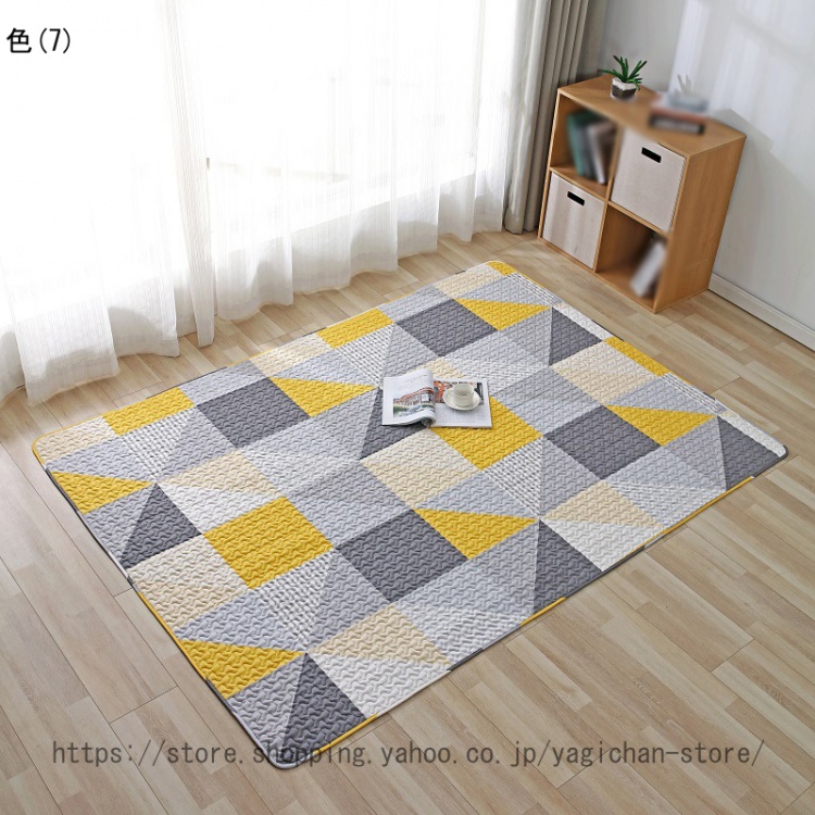キルト ラグ カーペット 洗える コットン 綿 コットン 赤ちゃんに優しい さらさら オールシーズン 夏用 キルティング ひんやり おしゃれ かわいい 動物柄 |  | 07