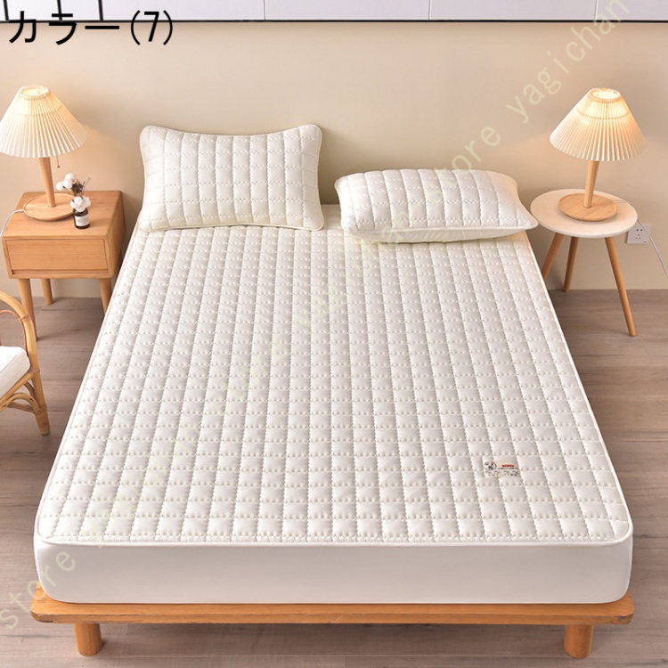 ベッドシーツ 全週ゴム付き 敷パッド オールシーズンで使える 夏用シーツ シングル 丸洗い可能 シーツパッド ベッドパッド ベッド敷きパッド クイーン 3点 1点 |  | 07