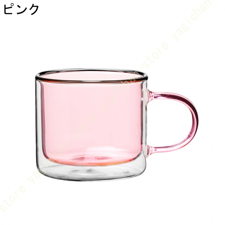 マグカップ ガラス コーヒーカップ 二重ガラスカップ ステンドグラス 耐熱 2層手吹き製作 マグ グラス かわいい 可愛い レトロ カラーグラス コップ カップ |  | 01