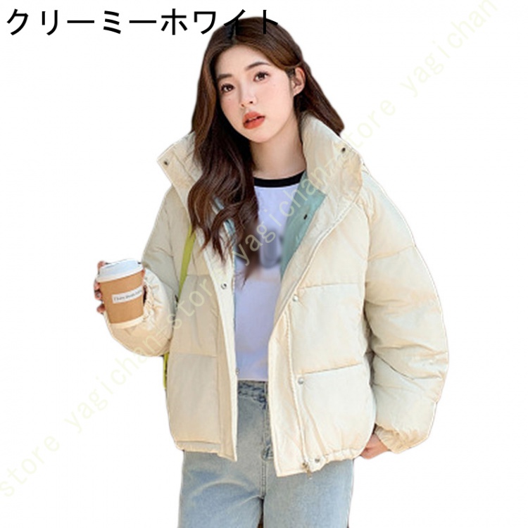 フェイクダウン 中綿 ジャケット フード付き 中綿ブルゾン