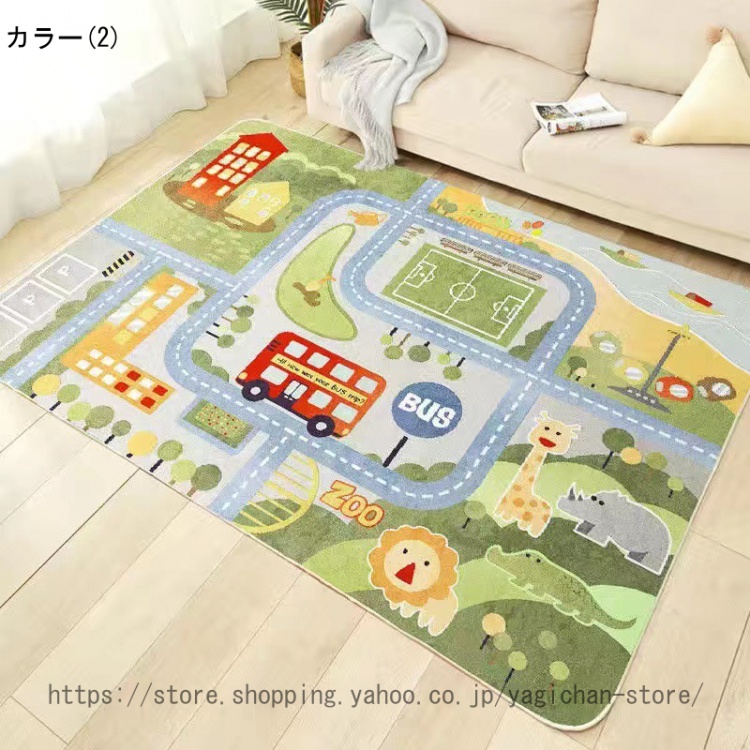 Amazon.co.jp: キッズラグ 子供部屋 保温 滑り止め 床保護