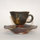 備前焼 備前カップ＆ソーサー コーヒーカップ 珈琲碗皿 和食器 備前焼