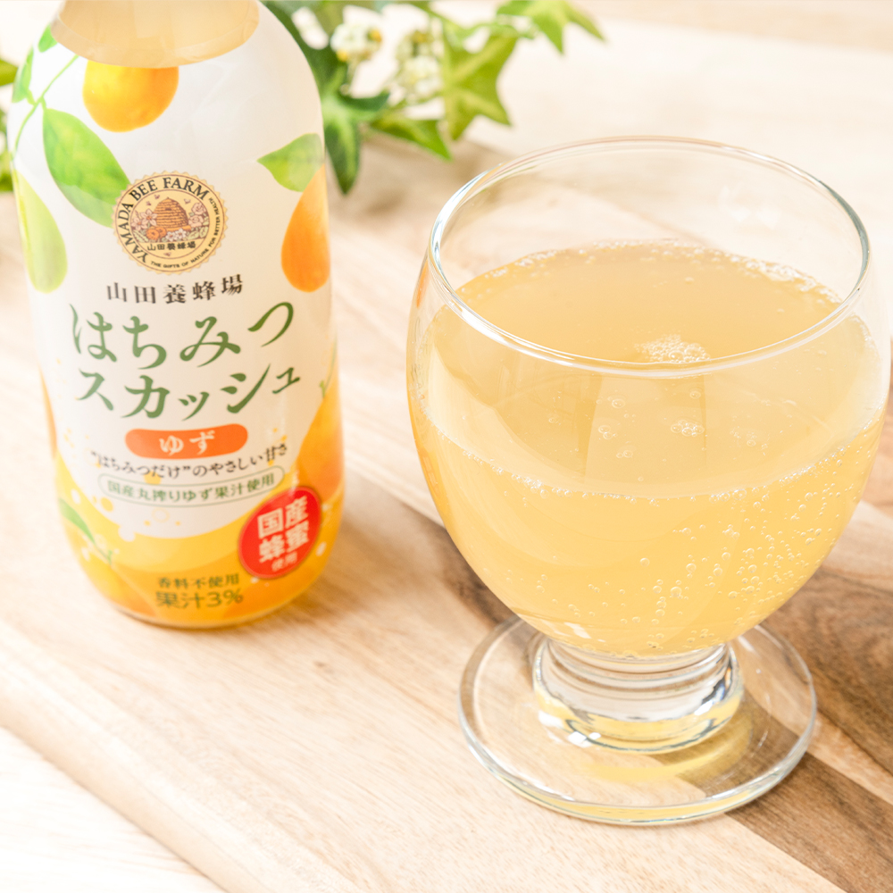 山田養蜂場 ギフトはちみつスカッシュ (ゆず) 200ml×10本 プレゼント 食品 はちみつ 人気 ケース 国産はちみつ 美容 御中元 お取り寄せグルメ 敬老の日 関連画像2