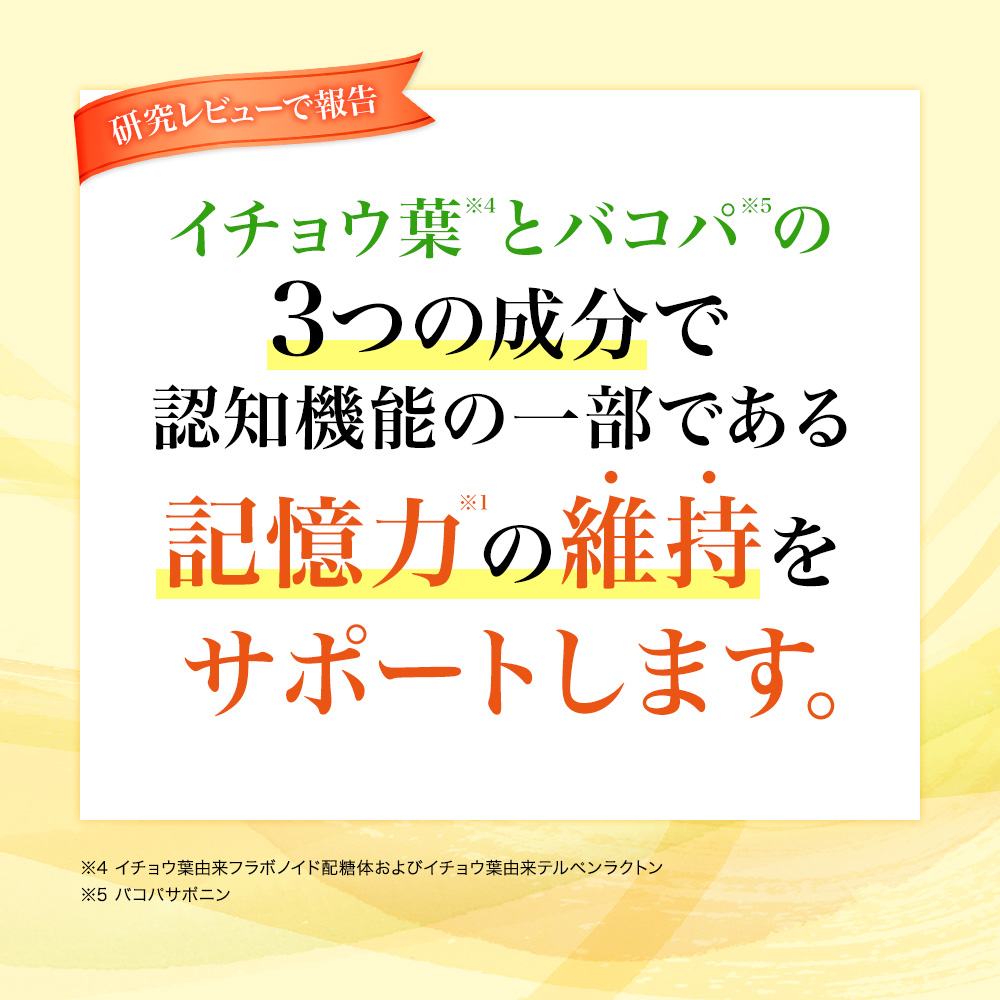 イチョウ葉＋バコパ 90球/袋入