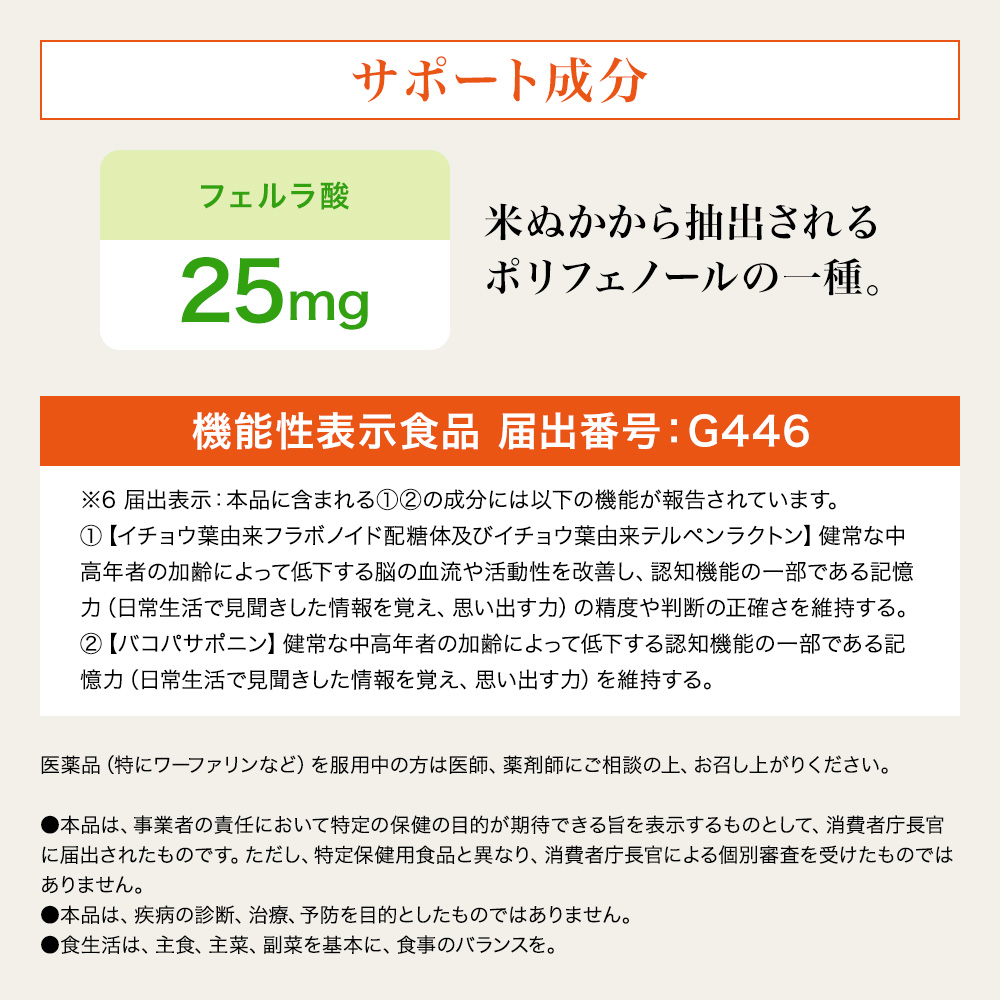 イチョウ葉＋バコパ 90球/袋入