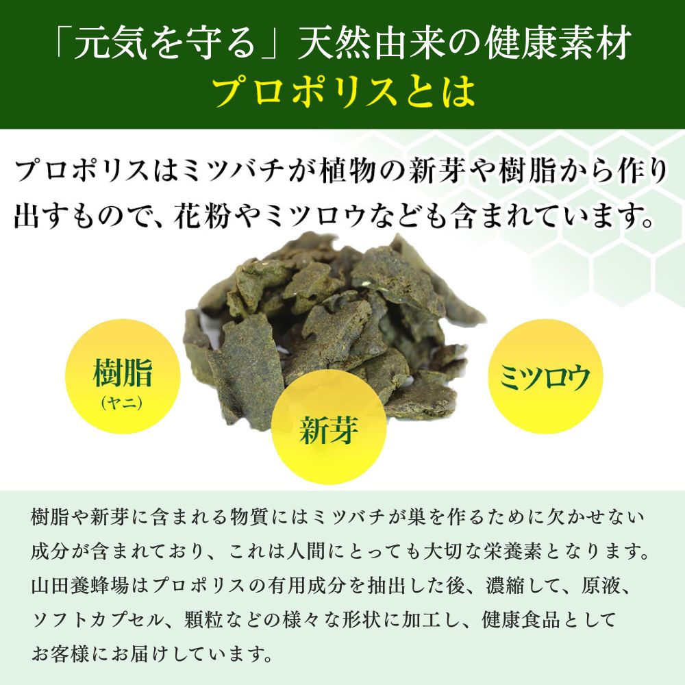 山田養蜂場 プロポリス300 100球袋入 プロポリス サプリメント サプリ