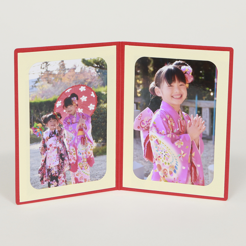 山田屋台紙店 写真台紙 ペーパー フォトフレーム 祝・七五三/梅 2L
