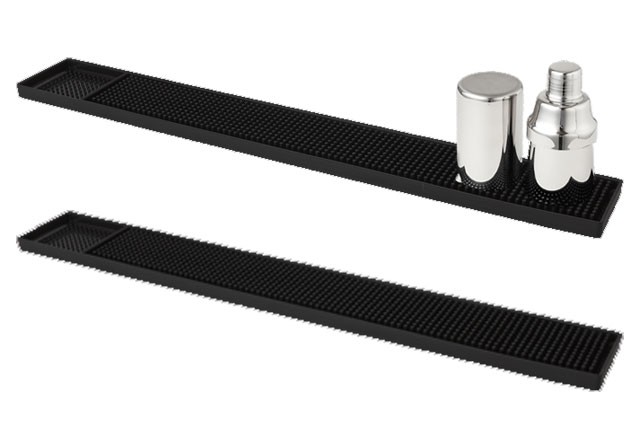 バーマット Mサイズ 660mm 黒 ラバー バーカウンター グラス置き