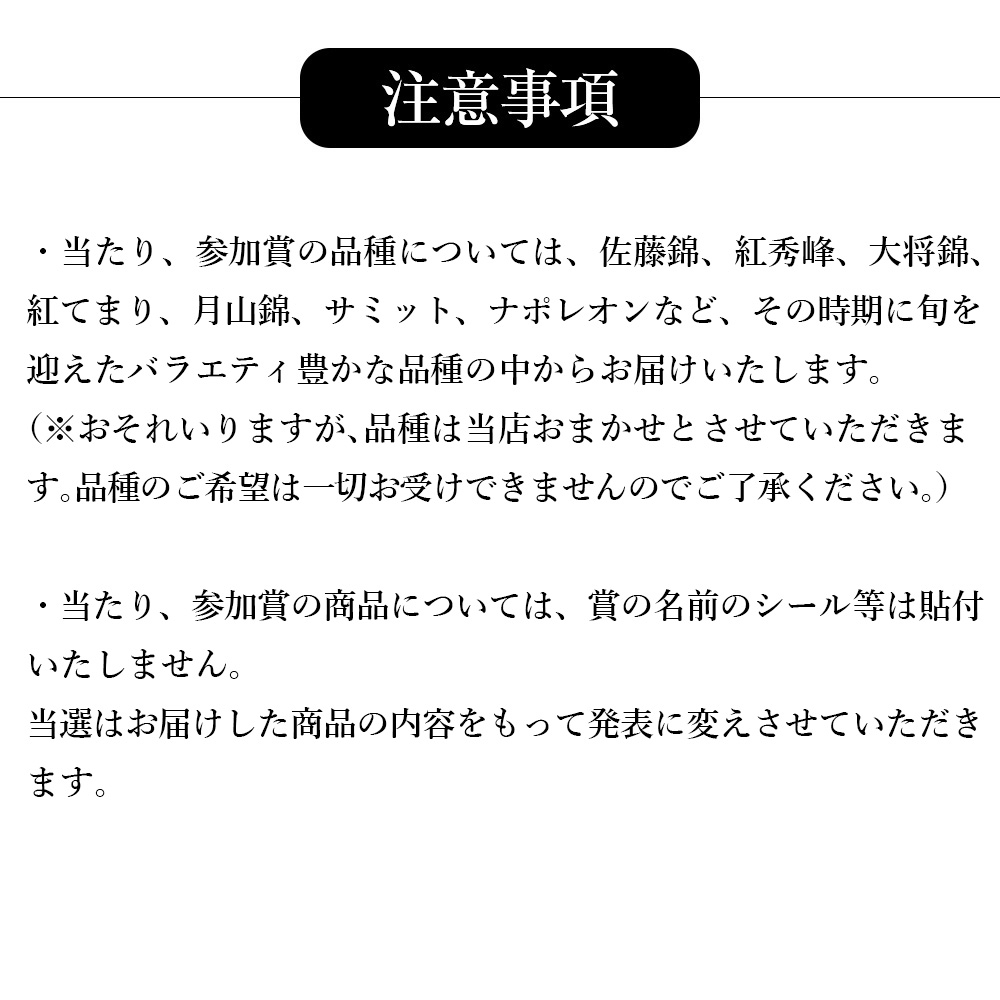 山形県産さくらんぼ1kgラッキーくじ