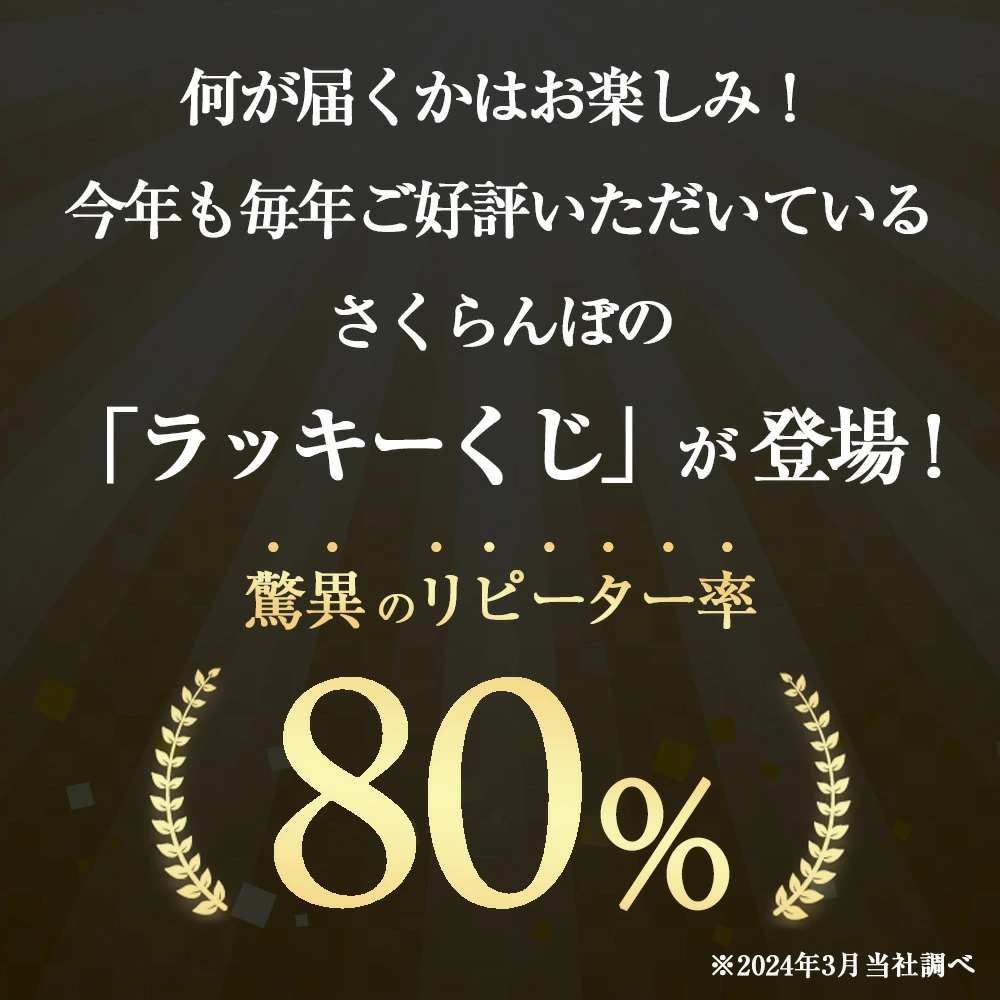 山形県産さくらんぼ1kgラッキーくじ